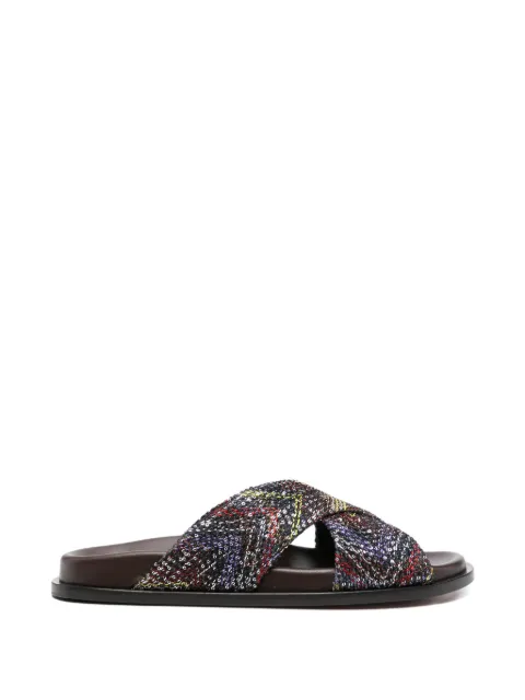 Missoni criss-cross-strap sandals Black MWF176026