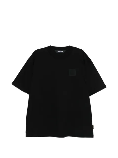 Just Cavalli logo patch T-shirt Black 80OAHT05CJ518