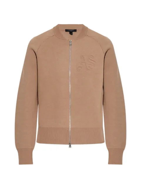 AllSaints Sonny zip-up cardigan Brown W005KD