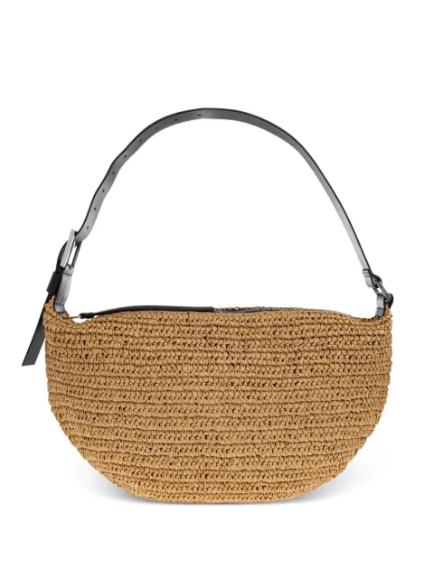 AllSaints Luna woven tote bag Neutrals W158XE
