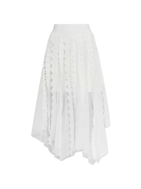 AllSaints Vashtie lace maxi skirt White W034RE