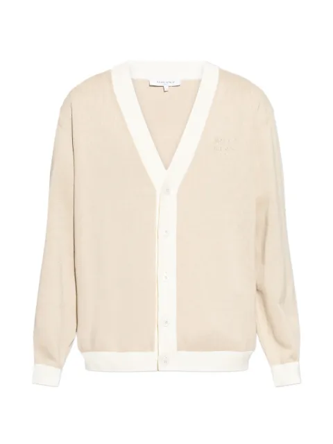 Maison Kitsuné V-neck buttoned cardigan Neutrals QM00502KT1135