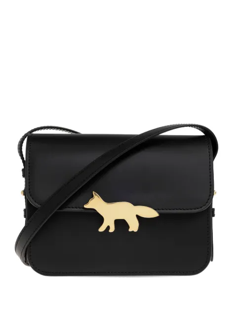Maison Kitsuné Edie leather cross body bag Black QU05170LR0001