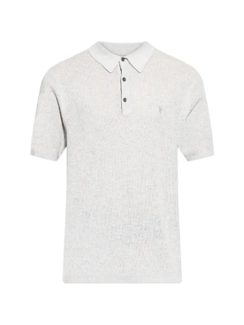 AllSaints short-sleeved polo shirt Grey M020KA