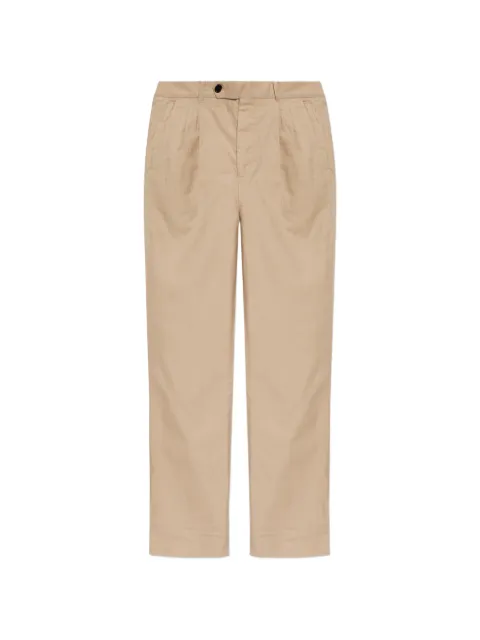 AllSaints pleated straight-leg trousers Neutrals M001TE