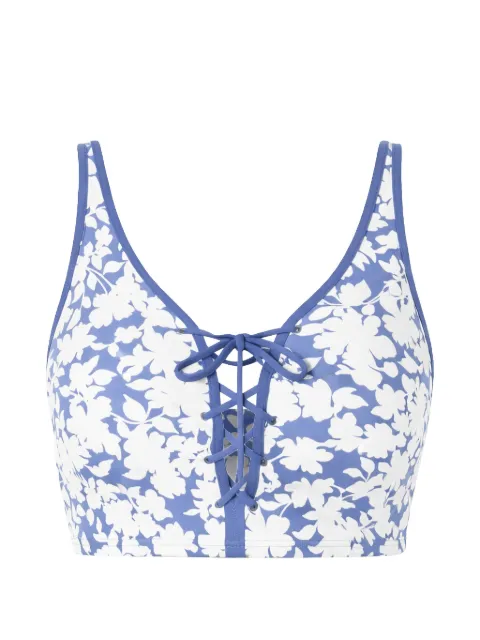 Michael Michael Kors floral-print bikini top Blue MM55642