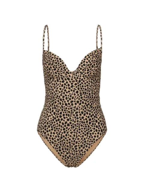 Michael Michael Kors animal print swimsuit Neutrals MM54115