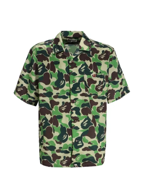 A BATHING APE® chest-pocket shirt Green 001SRL301007M