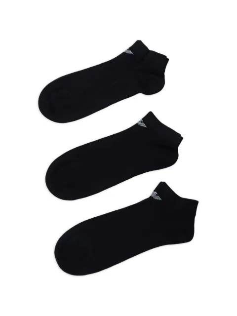Emporio Armani logo socks (set of three) Black EM000550AF14446