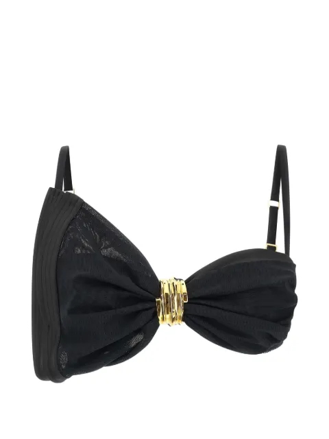 Elisabetta Franchi bra in satin and tulle Black RG01662E2