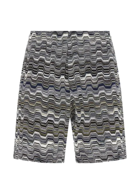 Missoni zigzag knitted bermuda shorts White US26SI05BR014O