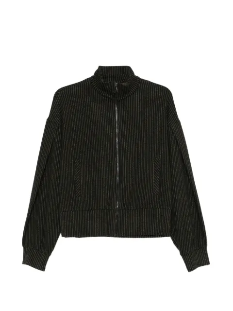 DEHA zip-fastening striped cardigan Black D32562