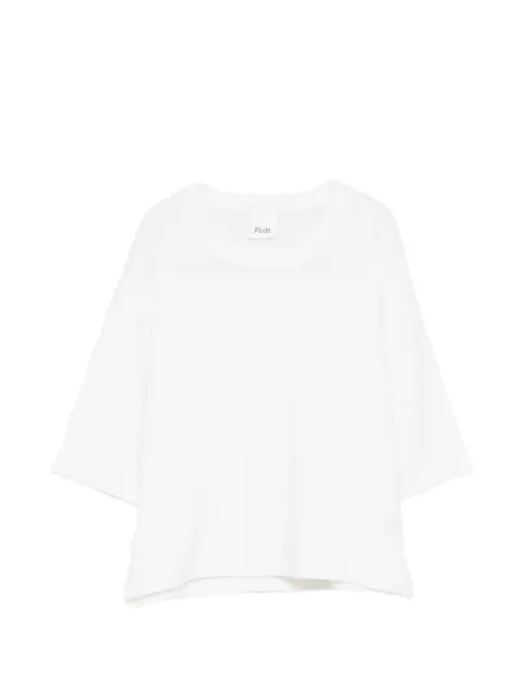 Allude short-sleeve top White 26320023