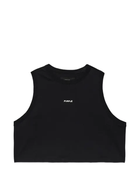 Purple Brand sleeveless top Black W1003CMTB224