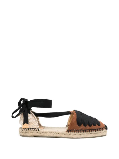 Castañer Kiva braided lace-up espadrilles Brown 0260922003