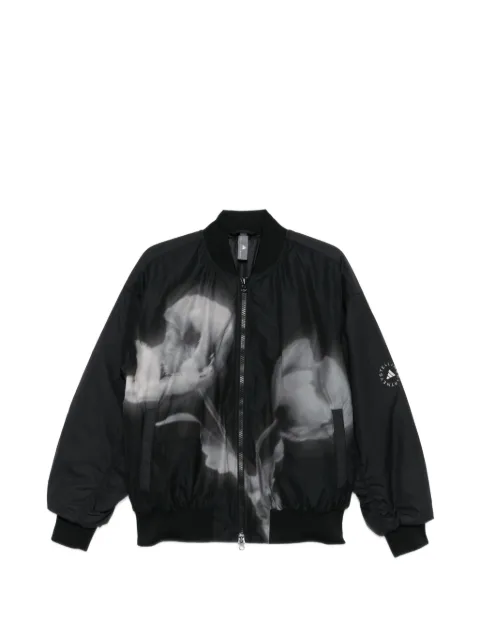 adidas by Stella McCartney x adidas x Stella McCartney floral print bomber jacket Black KA9599