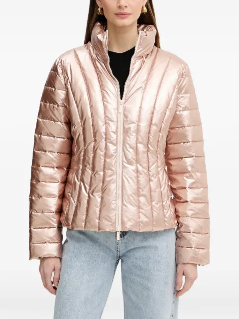 Armani Exchange funnel-neck quilted jacket Pink XW001808AF18998