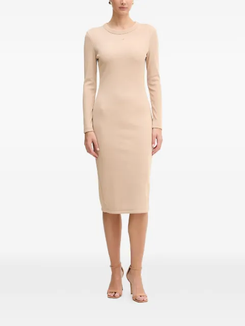 Armani Exchange long-sleeve split dress Neutrals XW001834AF18852