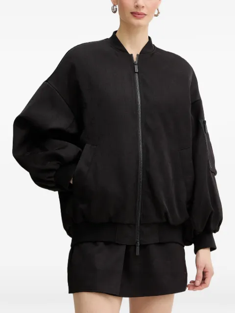 Armani Exchange ruffled bomber jacket Black XW001788AF19010