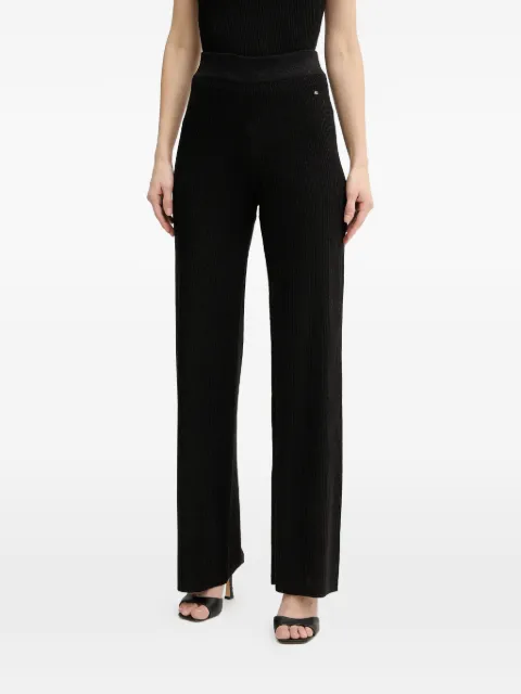 Armani Exchange ribbed flared trousers Black XW001878AF11957