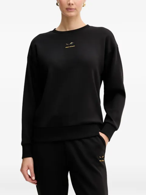 Armani Exchange logo-embroidery crew-neck sweatshirt Black XW001853AF13397
