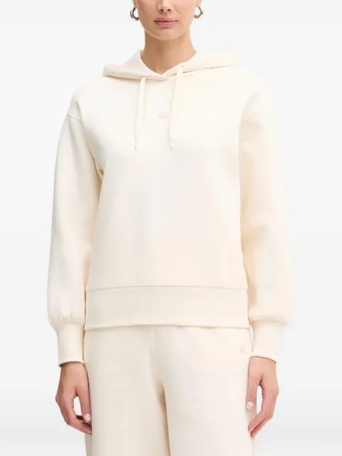 Armani Exchange logo-plaque hoodie Neutrals XW001829AF10818