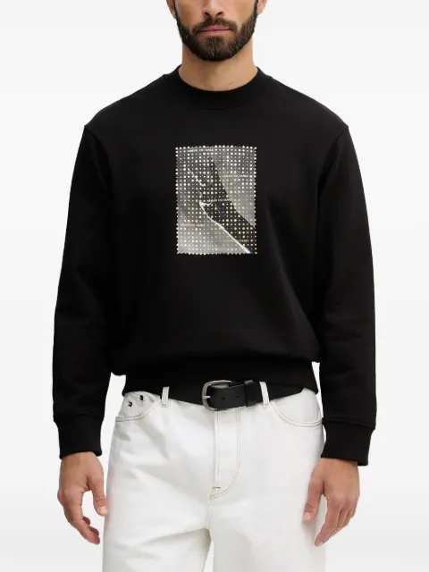 Armani Exchange graphic-print sweatshirt Black XM002226AF10830