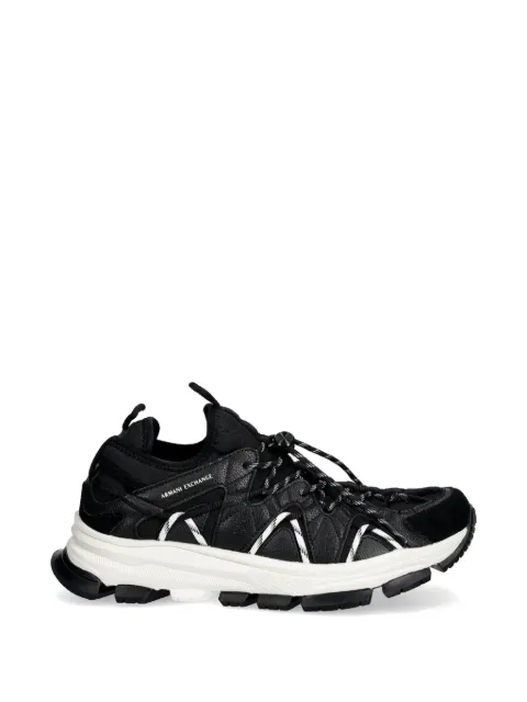 Armani Exchange quilted lace-up sneakers Black XM002196AF21423