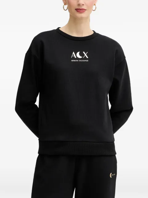 Armani Exchange crew-neck logo sweatshirt Black XW001846AF18853