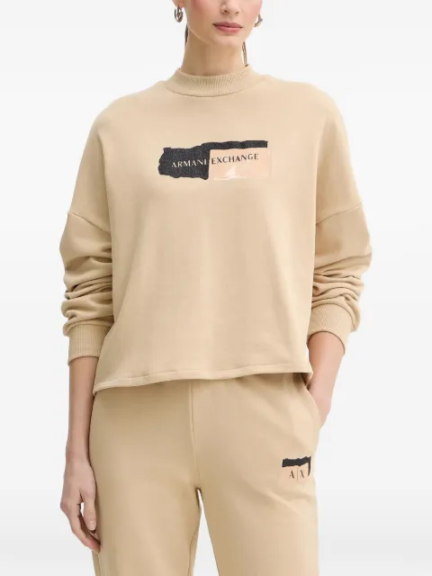Armani Exchange print sweatshirt Neutrals XW001799AF24312