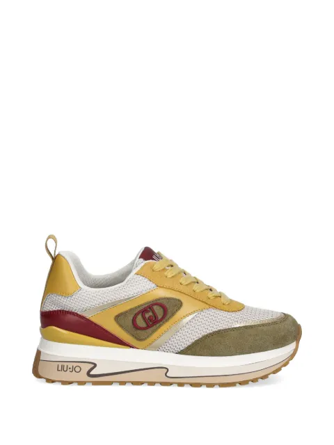 LIU JO logo-detail lace-up sneakers Neutrals BA6007PX027S3949