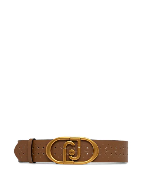 LIU JO logo-buckle belt Brown AA6233P0416