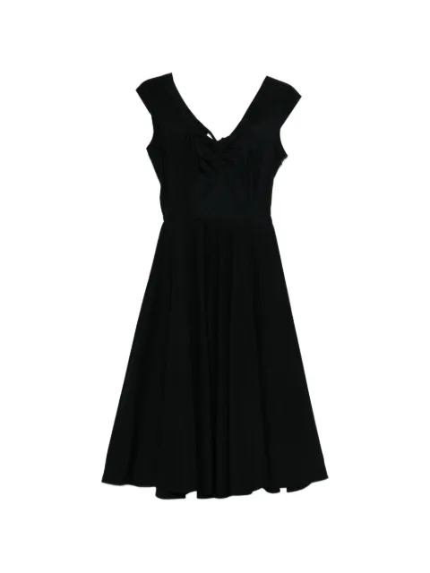 ASPESI cut-out ruched midi dress Black 2971D307
