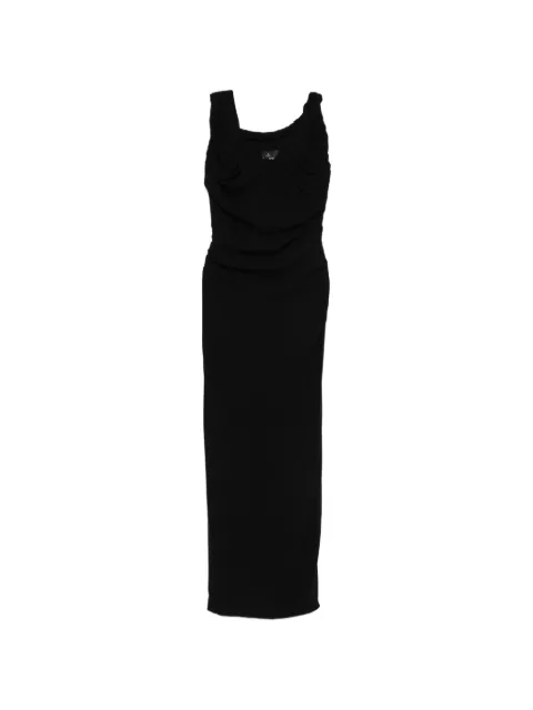 Vivienne Westwood Ginnie Amber draped maxi dress Black 1101039NW01EM
