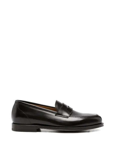Green George penny-slot loafers Brown 2111