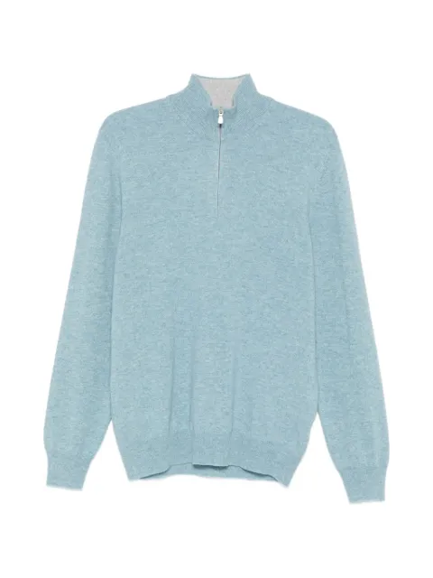 Gran Sasso zip-fastening long-sleeve sweater Blue 5512619690