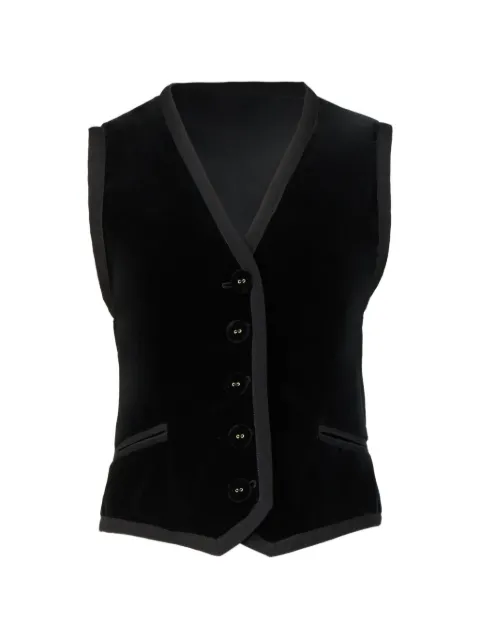 Costarellos Jetta velvet waistcoat Black FW2375