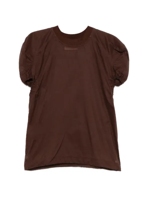 Plan C gathered T-shirt Brown CMCAH08MF1TC115