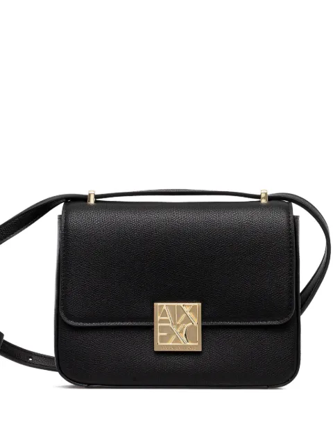 Armani Exchange logo-plaque cross-body bag Black XW002169AF19895