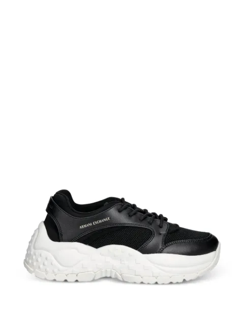 Armani Exchange panelled sneakers Black XW002227AF21430