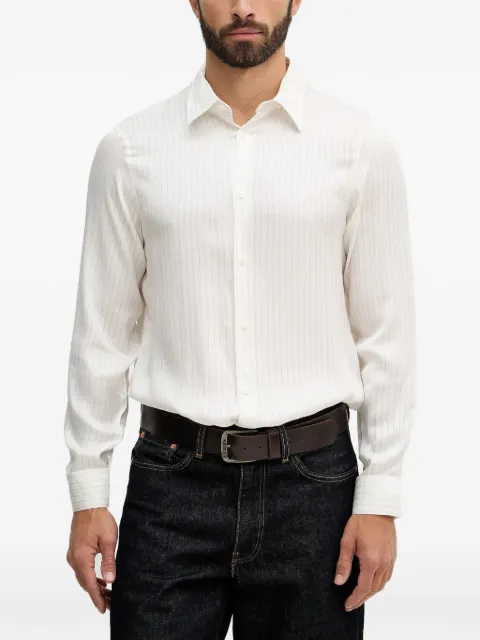 Armani Exchange striped buttoned shirt White XM001817AF13235
