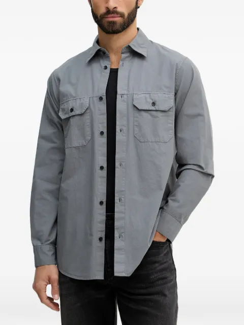 Armani Exchange ripstop flap-pocket shirt Grey XM002191AF21226