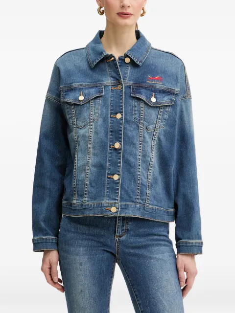 Armani Exchange button logo-embroidered jacket Blue XW001852AF12175