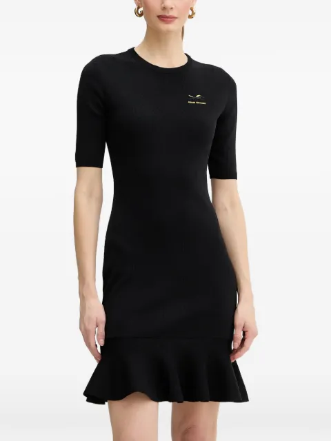 Armani Exchange ruffled short-sleeve mini dress Black XW001872AF10352