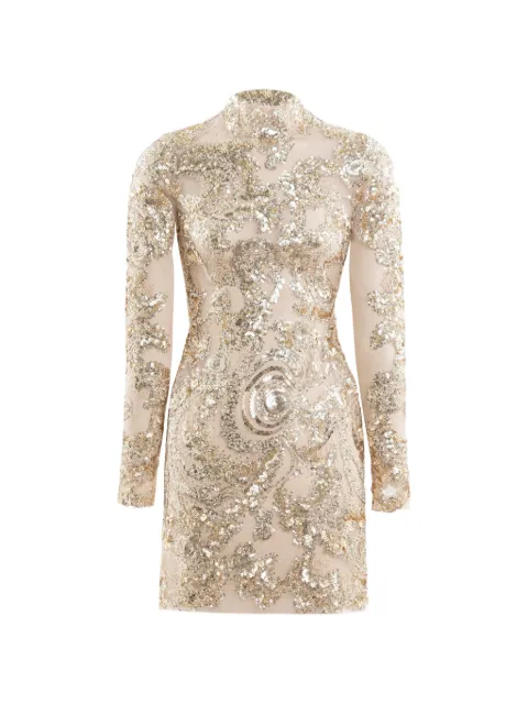 Saiid Kobeisy sequin-embelllishment mini dress Gold RTWFW2544