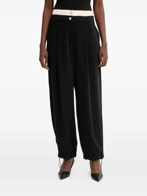 LIU JO double-waistband trousers Black TA6150TS923
