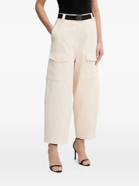 LIU JO wrinkle-effect cargo pants Neutrals TA6179TS118