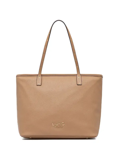 LIU JO studded tote bag Neutrals AA6070E1012