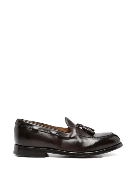 Green George tassel loafers Brown 2065