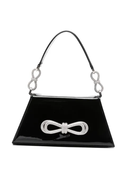MACH & MACH medium Samantha bow detail tote bag Black MMCBB0101PAT